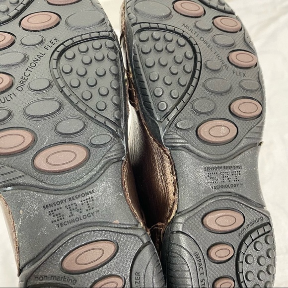 NEW STRIDE RITE Leather Carol Metallic Brown Floral Shoes Size 11.5W School Play - Picture 8 of 10